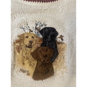 VTG  James Killen Shenandoah Sweater XL  Embroidered Labrador Retrievers Grandpa